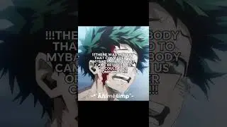 My first love🌚 #mha #izukumidoriya #firstlove #smash #iloveyou
