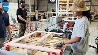 Semi automatic pallet assembly machine in Thailand -- Faster production and lower cost