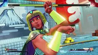 STREET FIGHTER V- Menat VS Juri