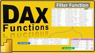 Filter Functions in Power BI with Examples| Aggregate by Condition|Subset Table by Condition | #25.9