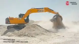 Excavator rotary screening bucket Working| Carmel Group | JCB Excavator