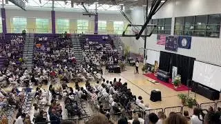 Coach Christian Kirchman speaks at Jakolbi Taylor's funeral