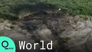 Aerial Video Shows Site of Russian Plane Crash That Killed 28 People