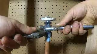 Installing compression fitting shut off valve