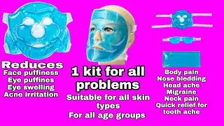 Cooling Gel Facemask &Body kit|Ice facial se better hai just try it | Skinstories|1 kit 10 solutions
