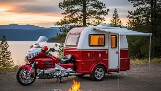Этот трехколесный мотоцикл Gold Wing позволит вам спать где угодно в дороге.