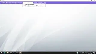 Staff Management System || SQL Server and C# || College Project