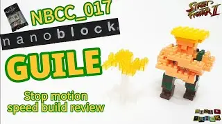nanoblock NBCC_017 | GUILE (Street Fighter 2) | Stop motion speed build review