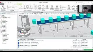 Brazo Robótico y Banda transportadora en software ABB Robot Estudio