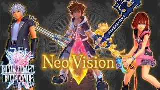 FFBE KH3 COLLAB SORA RIKU AND KAIRI ARE HERE!!!