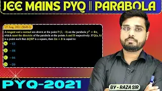 A tangent and a normal are drawn at the point P (2, - 4) on the parabola y2 = 8x,which meet the dire