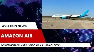 Amazon air bird strike on Flight Radar 24!