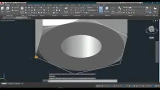 slotted nut design in #Autocad #slottednut #nut