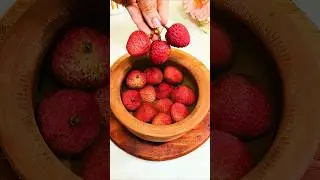Chatpati Masala Litchi 😍 #shorts #fruit #recipe #trending #viral