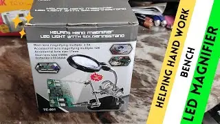 Helping hand work bench with LED magnifier Review