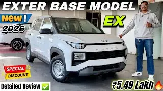 Alto नही Exter लेलो 🤩 2026 Hyundai Exter EX Base Model Detailed Review ✅| Exter EX Price & Discount🔥