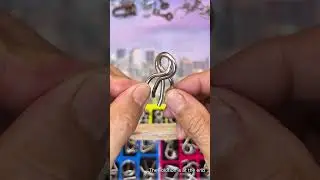 Fun metal puzzle toy for brain exercises & education #funny #metalpuzzle