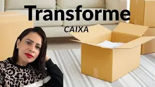 Transforme CAIXA DE PAPELÃO em Vaso Decorativo