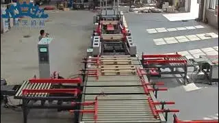 Multi-working stations pallet manually nailing tables with full automatic pallet processing line