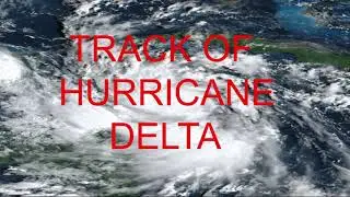 TRACK OF HURRICANE DELTA