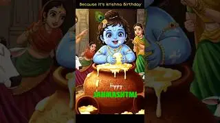 It's kanha birthday 🎉🦚| Woh kisna hai| Krishna Status| Krishna Songs| #shorts #ytshorts #janmashtami