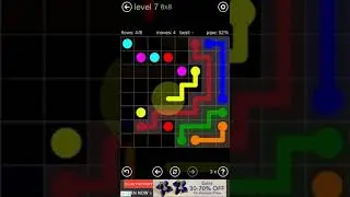 Flow Free 8x8 Level 7