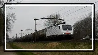 DBC 189 823 + GATX keteltrein langs Oisterwijk!