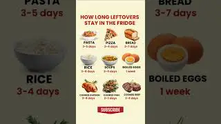 Leftovers Gone Bad? 🥶 | How Long Food Actually Lasts in the Fridge (Food Safety Guide)#nutrition