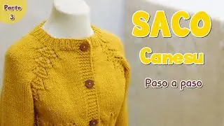 Como tejer saco, sueter, jersey para Niña Mujer en dos agujas o palitos. Tejido Paso a paso. Parte 3
