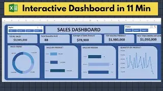 Interactive Excel Dashboard Tutorial (Only 11 Minutes!)