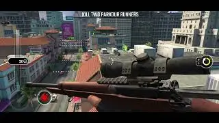 Pure Sniper Z32 Mission 10 Hit The Roof Kill The Parkour Runners
