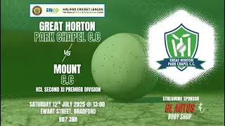 Great Horton Park Chapel CC 2nd XI v Mount CC, Yorkshire 2nd XI