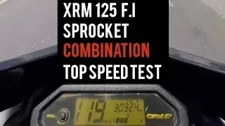 XRM 125 f.i top speed