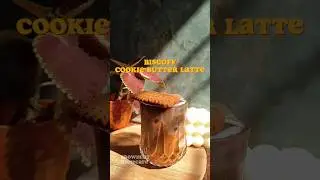☕️🍪 Biscoff Cookie Butter Latte: Sip the Sweet Indulgence | #shorts ✨ [reupload]