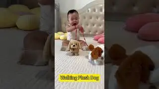 walking plush dog #foryou #baby #tummytime