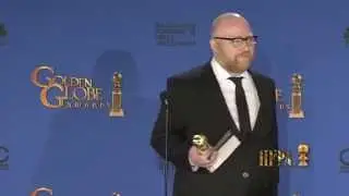 J&oacute;hann J&oacute;hannsson Golden Globes 2015 Press Room Interview