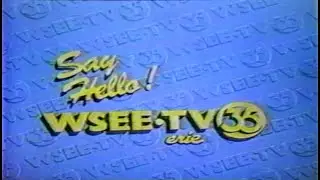 CBS Say Hello To WSEE 35 Erie Ident & Programming Notice (September 22nd 1986)