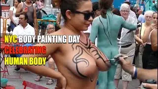 NYC BODY PAINTING DAY- CELEBRATING HUMAN BODY #AndyGolub