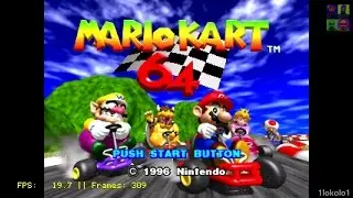 Mario Kart 64 on Mini NES Classic Hakchi2 2.13e Glupen64 core