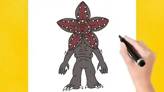 HOW TO DRAW THE DEMOGORGON (STRANGER THINGS 5) | EASY SCARY DRAWING TUTORIAL