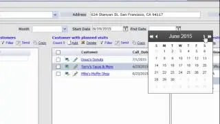 Saratoga CRM Route Planner with Date Filter