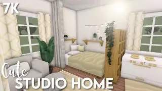 7k No-Gamepass Cute Studio Home | Bloxburg ROBLOX speedbuild