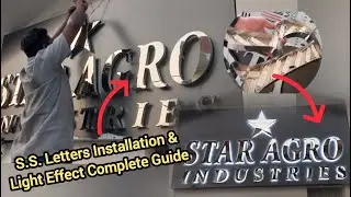 Learn to make S.S. Steel Letter Light Effect Board 🤩 in just 5 minutes #gfxguide
