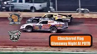 Checkered Flag Giveaway & Autograph Night At Plymouth Dirt Track 6-15-2024