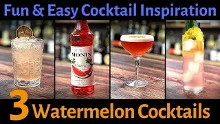 3 EASY WATERMELON Cocktails