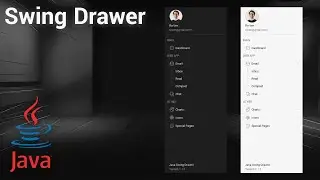 Create Navigation Drawer Menu using Java Swing with FlatLaf