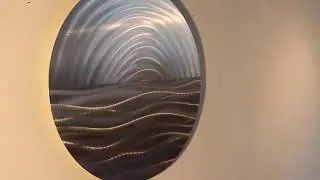 Metal Wall Art Circle Panel by Lucsharp.com
