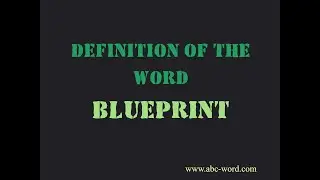 Definition of the word 