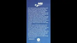 Experience the MSI difference and elevate your credit today!