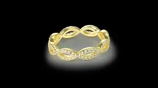 DIAMONE | Infinity Ring 18K Gold Plated